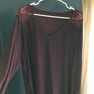 Plus size red top